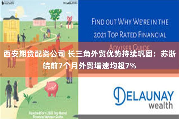 西安期货配资公司 长三角外贸优势持续巩固:苏浙皖前7个月外贸增速均超7%